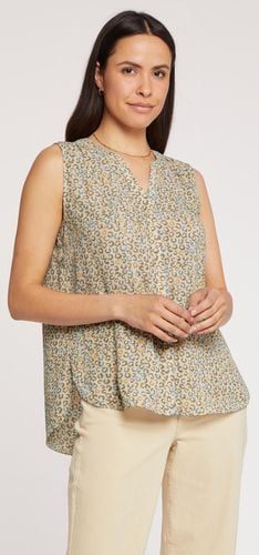 Sleeveless Pintuck Blouse Animal Print | - Nydj - Modalova