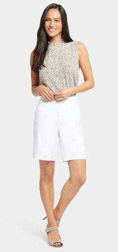 Pocket Bermuda Short White Stretch Linen | - Nydj - Modalova