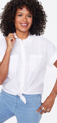 Camp Shirt White | Precious Plaid - Nydj - Modalova