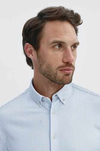Camisa de hombre casual doble tono azul regular - Sepiia - Modalova