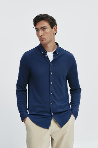 Camisa casual hombre azul zafiro regular - Sepiia - Modalova