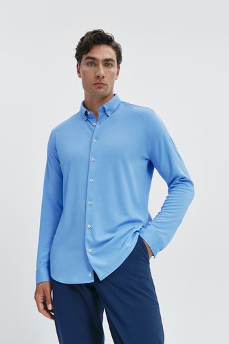 Camisa hombre casual azul atlas regular - Sepiia - Modalova