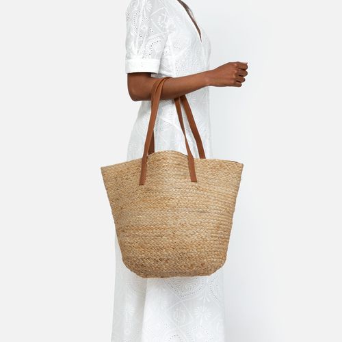 Madagascaro bolso grande estilo capazo de rafia - Misako - Modalova