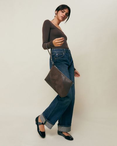 Lumi bolso bandolera pequeño efecto ante - Misako - Modalova