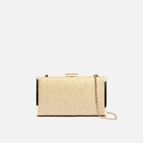 Retni bolso bandolera pequeño de fiesta efecto rafia con cadena - Misako - Modalova