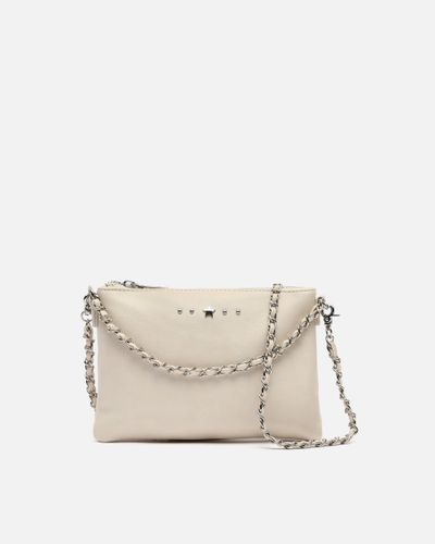 Nescofi-1 bolso bandolera de fiesta pequeño con doble cadena extraíble y detalles metálicos - Misako - Modalova