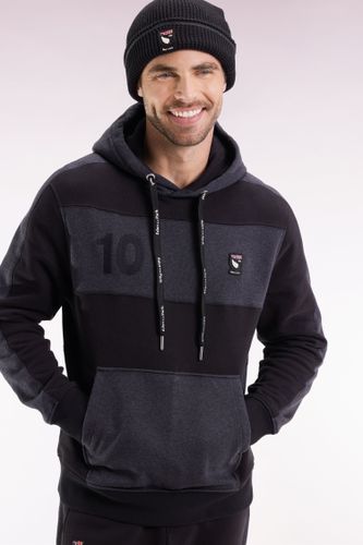 Sweatshirt À Capuche En Coton Foncé Coupe Relaxed - Eden Park - Modalova