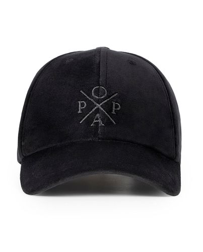 Gorra Popa Terciopelo Negro U - POPA - Modalova