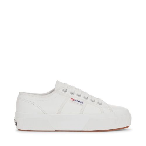 Platform Tumbled Leather - Scarpe - Sneakers - Bianco - Donna - 35 - Superga - Modalova
