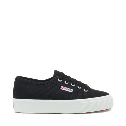 MID PLATFORM - Le - Zapatilla - Unisex - NEGRO-FWHITE - Superga - Modalova