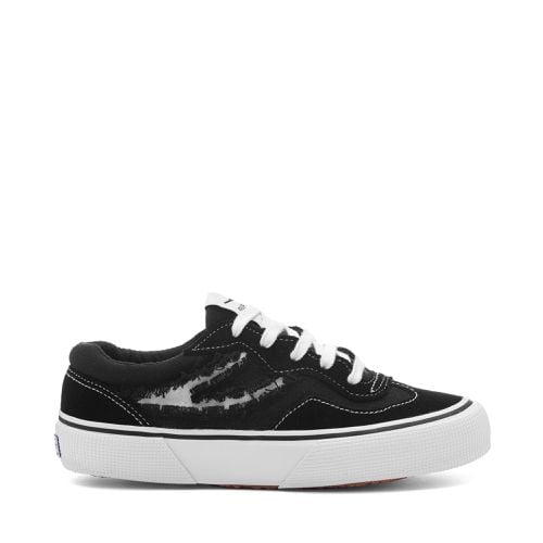 REVOLLEY RIPPED SWALLOW TAIL - Deportivas - Corte bajo - Mujer - NEGRO-BLANCO AVORIO - Superga - Modalova