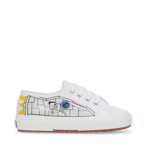 KIDS VEGAN MATERIAL ROBOT PRINT - Le - Low Cut - Kid unisex - ROBOT PRINT - Superga - Modalova