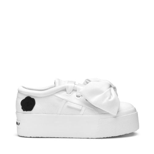 Cotton Bow - Scarpe - Sneakers - Bianco - Donna - 37 - Superga - Modalova