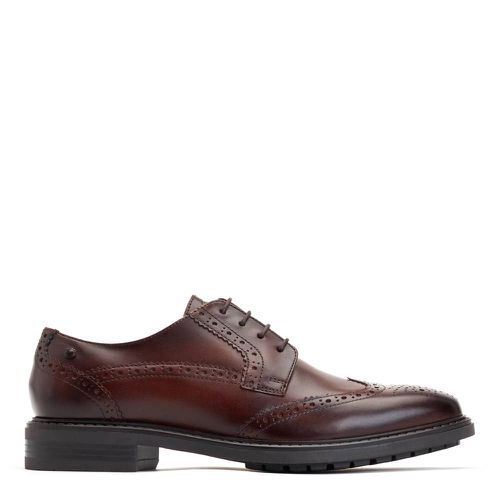 ™ Mens Anson Waxy Leather Brogue Shoes UK 12 - Base London - Modalova