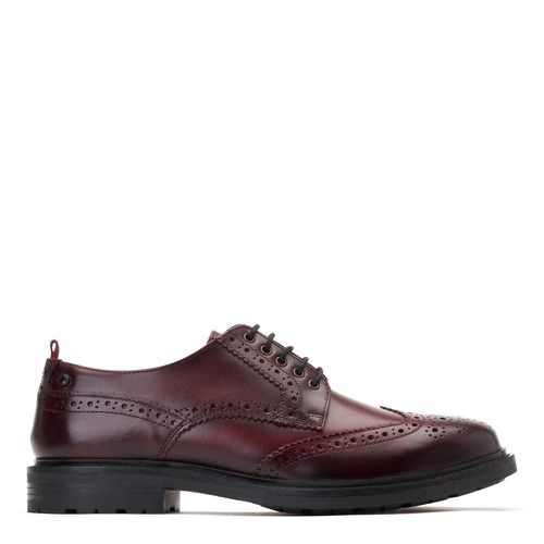 ™ Mens Jagger Burnished Leather Brogue Shoes UK 7 - Base London - Modalova