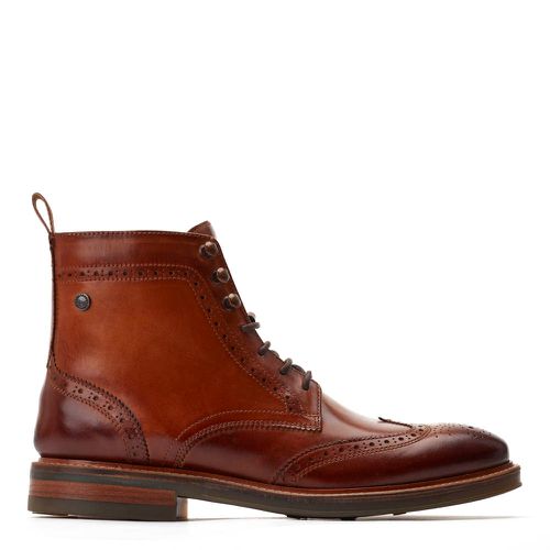 ™ Mens Pembroke Washed Leather Brogue Boots UK 6 - Base London - Modalova