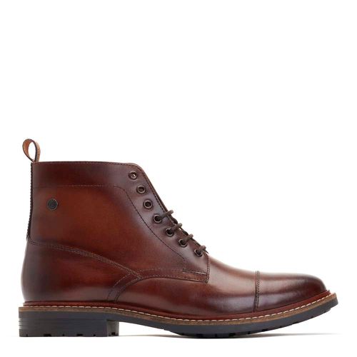 ™ Mens Stake Burnished Leather Toe Cap Boots UK 7 - Base London - Modalova