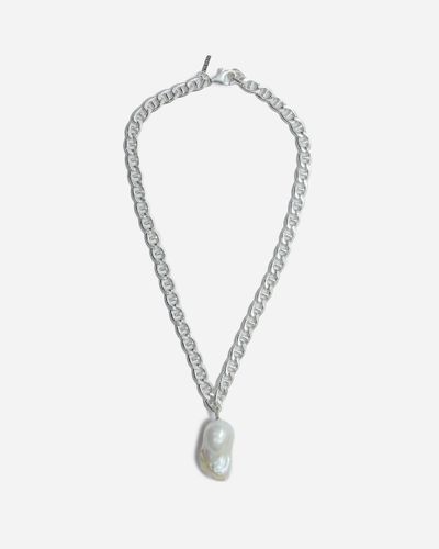 Baroque Pearl Necklace ONE SIZE - Sterling /white pearl - PRAWN - Modalova