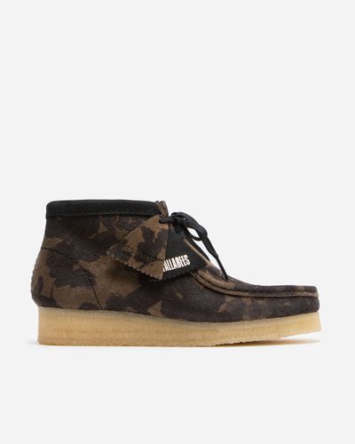 Wallabee Boot Blk/Khaki Flora - 35,5 - CLARKS ORIGINALS - Modalova