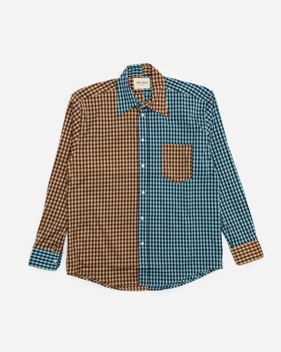 Long Sleeve Shirt Brown/Blue/Check - M - (DI)VISION - Modalova