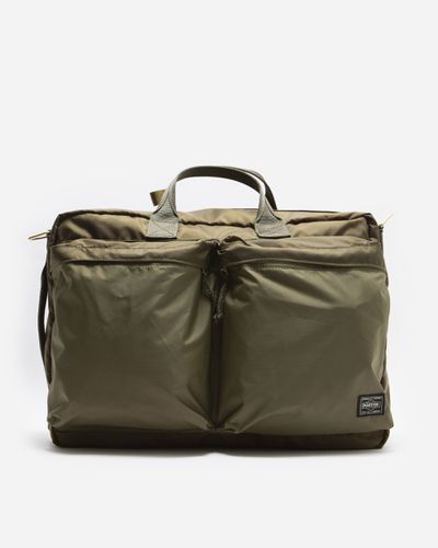 Force 3Way Briefcase ONE SIZE - OLIVE DRAB - PORTER - Yoshida & Co - Modalova