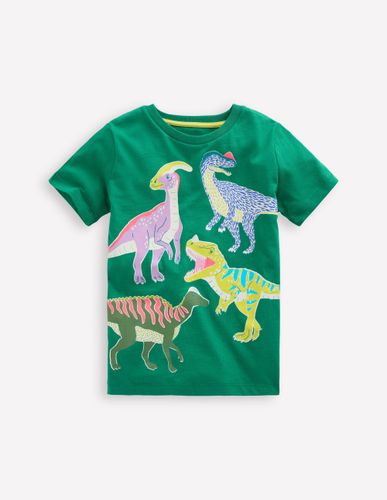 T-shirt phosphorescent-Dinos vert ombragé - Boden - Modalova