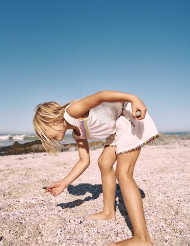 Top tissé à smocks-Ivoire doux - Boden - Modalova