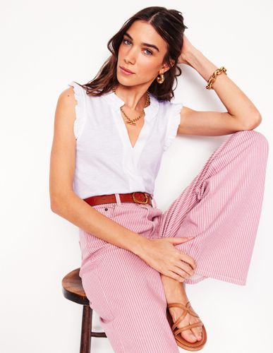 Top Lola sans manches-Blanc - Boden - Modalova