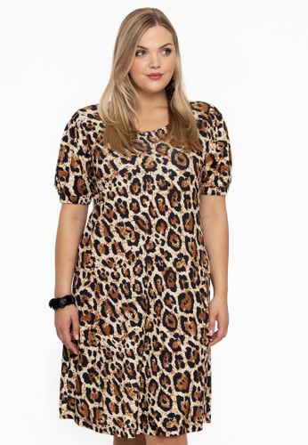 Kleid mit Puffärmeln LEOPARD - Yoek - Modalova