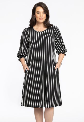 Kleid mit Puffärmeln STRIPES - Yoek - Modalova