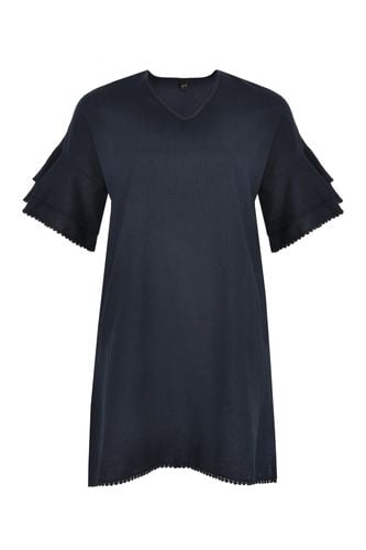 Kleid Rüschen Bündchen LINEN - Yoek - Modalova