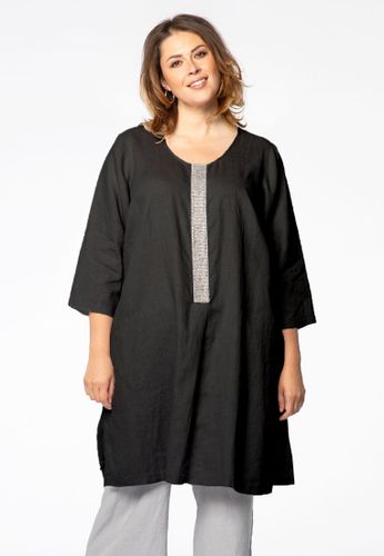 Tunika beaded placket LINEN - Yoek - Modalova