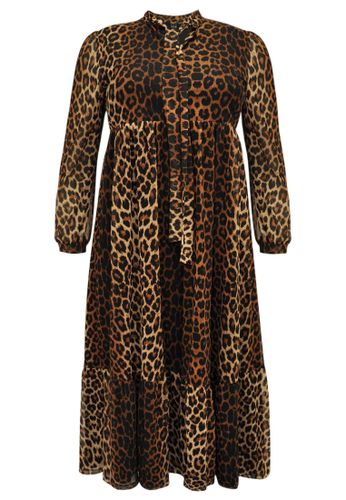 Kleid mit Rüschen LEOPARD - Yoek - Modalova