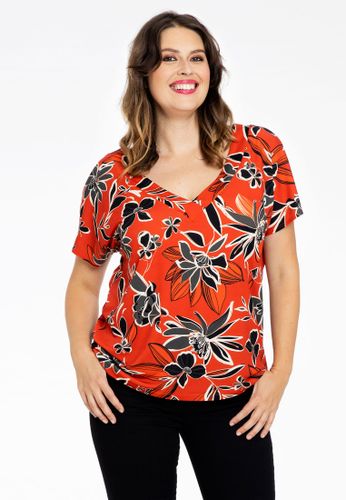 Shirt doppelter V-Ausschnitt MIX PRINT - Yoek - Modalova