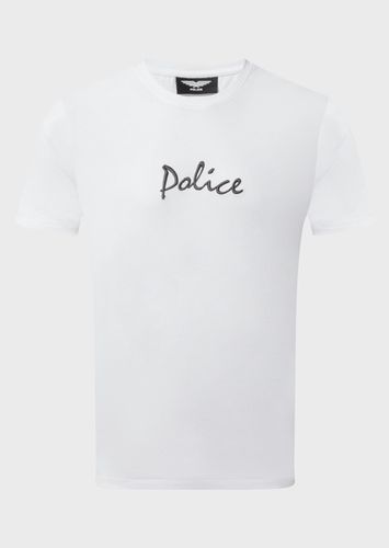Mens Danton Pure White t-Shirt - Police - Modalova