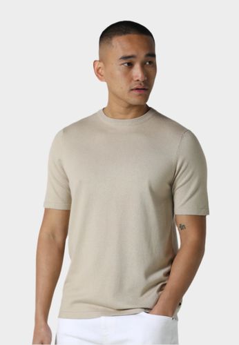 Mens Filler Pastel Camel Knitted T-Shirt - / XL - 883 Police - Modalova