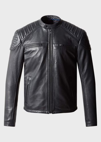 Mens Singo Leather Jacket - Police - Modalova