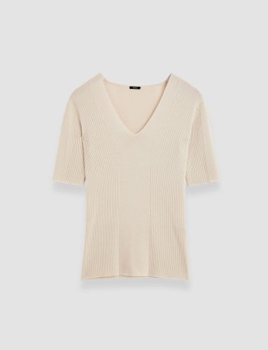 Fine Merino Rib V Neck Top - L - Joseph - Modalova