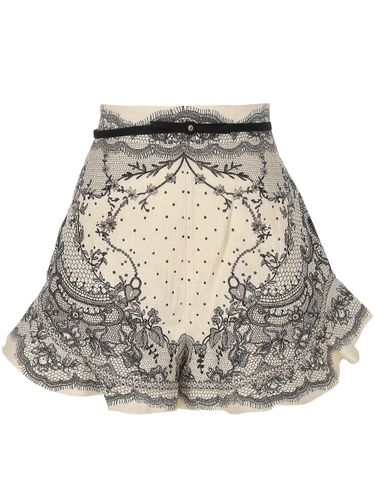 Shorts mit Gürtel und Rüschendetails - Zimmermann - Modalova