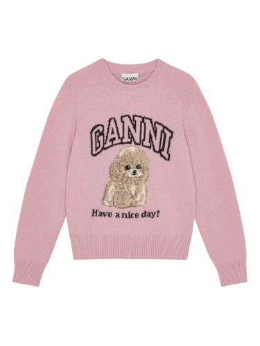 Rosa Wollpullover - GANNI - Modalova