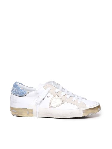 Kalbsleder Denim Sneakers - Philippe Model - Modalova