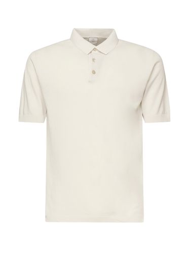Sandfarbenes Baumwoll-Poloshirt - Eleventy - Modalova
