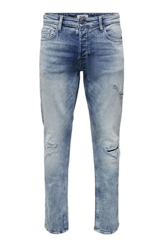 Scheuchende Reg Jeans - Denim - normale Passform - Mann - Only & Sons - Modalova