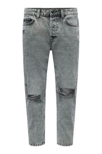 Avi Strahlernte Schaden - grauer Denim - Slim fit - Mann - Only & Sons - Modalova