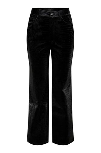 Alma Croco Pants - Schwarz - ONLY - ONLY - Modalova