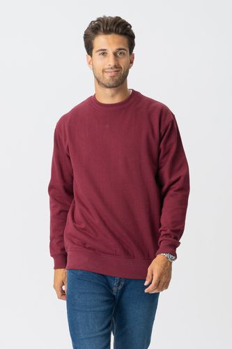 Basic Crewneck - Burgunderrot - Male - TeeShoppen - Modalova