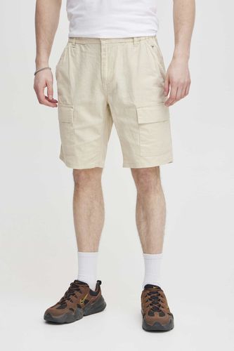 Cargo Leinen Shorts - Austerngrau - 2XL - Blend - Modalova