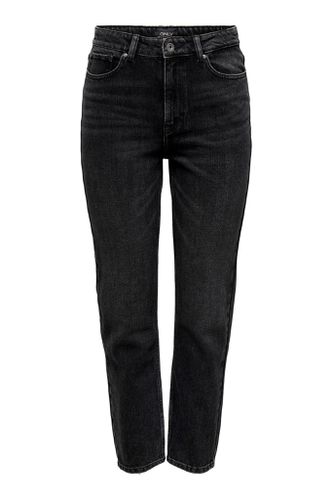 Emily Hohe Taillenjeans - schwarzer Denim - ONLY - Modalova