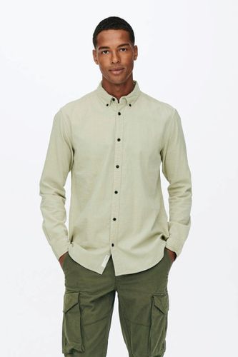 Logan Life Reg Shirt - Pelican - Mann - Only & Sons - Modalova