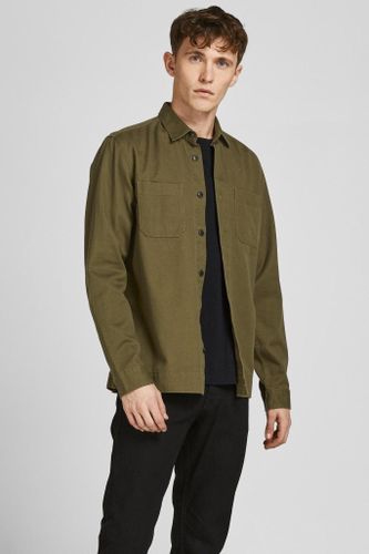 Logan Leinenhemd - Olive Night - Mann - Jack & Jones - Modalova